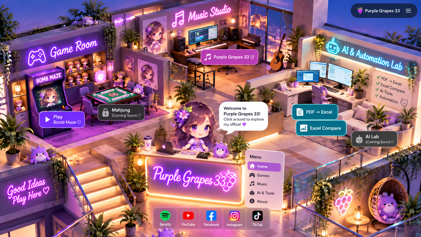 Purple Grapes 33 virtual office